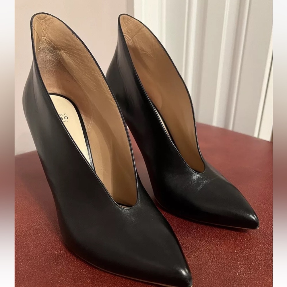 Francesco RUSSO main In PARIS Leather 4 “ Heel,used Ones, great condition.size 9